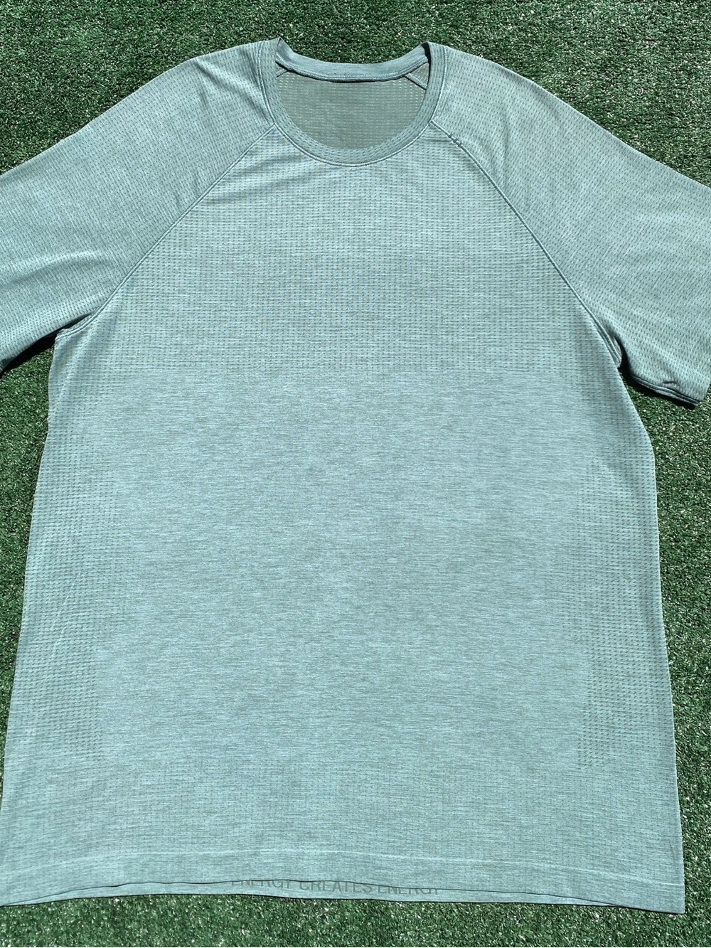Lululemon Metal Vent Tech Grey Eucalyptus Frosted Jade Short Sleeve Shirt SZ 2XL